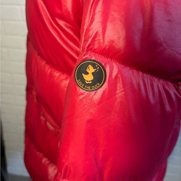 Save the Duck x Disney, a Donald & Daisy Collection Red Puffer Jacket - Picture 5 of 14